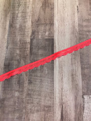 Load image into Gallery viewer, Neon Orange .5&quot; Wide Stretch Lace
