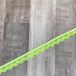 Load image into Gallery viewer, Neon Yellow .5" Wide Stretch Lace
