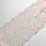 Load image into Gallery viewer, 1YD 7IN REMNANT; Light Peach 6.5&quot; Wide Stretch Lace
