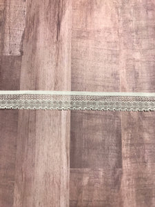 Light Green 1" Wide Stretch Lace