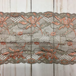 Load image into Gallery viewer, Mocha &amp; Orange 6&quot; Wide Stretch Lace
