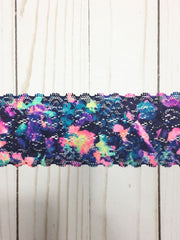 Load image into Gallery viewer, Neon Eruption 2.5&quot; Wide Stretch Lace
