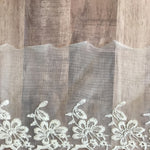 Load image into Gallery viewer, Off White 6" Wide Embroidered Lace Trim
