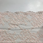 Load image into Gallery viewer, 1YD 7IN REMNANT; Light Peach 6.5&quot; Wide Stretch Lace
