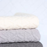 Load image into Gallery viewer, Dark Gray Interwoven Squares Quilted Knit | By The Half Yard
