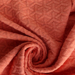 Load image into Gallery viewer, Tangerine Interwoven Squares Quilted Knit | By The Half Yard
