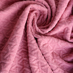Load image into Gallery viewer, Irish Rose Interwoven Squares Quilted Knit | By The Half Yard

