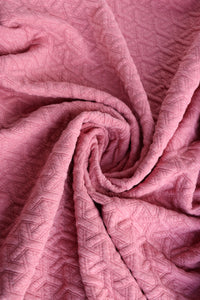 Irish Rose Interwoven Squares Quilted Knit | By The Half Yard