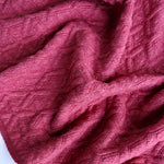 Load image into Gallery viewer, Wild Currant Interwoven Squares Quilted Knit | By The Half Yard
