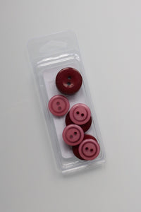 Burgundy | 5/8" & 3/4" Snack Packs | Just Another Button Company