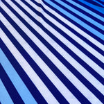 Load image into Gallery viewer, FLAWED White/Powder/Cornflower/Lapis K-Deer Signature Stripe Athletic Nylon/Spandex
