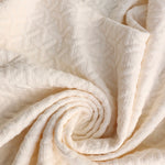Load image into Gallery viewer, Ivory Interwoven Squares Quilted Knit | By The Half Yard
