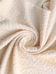 Load image into Gallery viewer, Ivory Interwoven Squares Quilted Knit | By The Half Yard