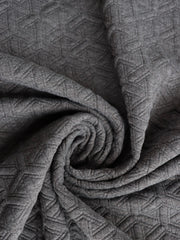 Load image into Gallery viewer, Dark Gray Interwoven Squares Quilted Knit | By The Half Yard