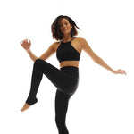 Load image into Gallery viewer, K-Deer Black Shiny Athletic Nylon/Spandex Tricot
