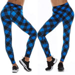Load image into Gallery viewer, &#39;Blue Buffalo Plaid&#39; K-Deer Athletic Nylon/Spandex Tricot
