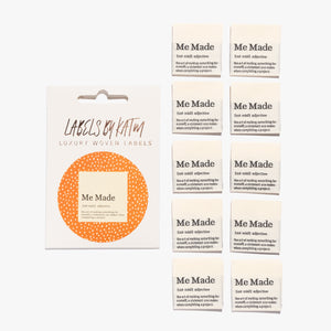 "Me Made Definition" Woven Labels | Pack of 10 | Kylie And The Machine