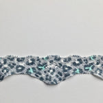 Load image into Gallery viewer, Mint Cheetah 1.5" Wide Stretch Lace
