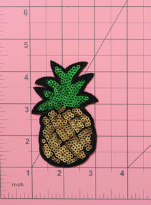 Pineapple Sequins Heat Transfer, Iron-On