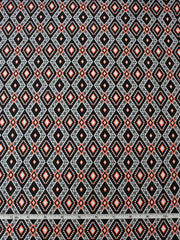 Load image into Gallery viewer, Neon Orange &amp; Black Diamond Nylon Spandex
