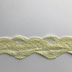 Load image into Gallery viewer, Light Yellow 2" Wide Stretch Lace
