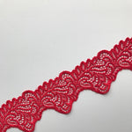 Load image into Gallery viewer, Red 2.25" Wide Stretch Lace
