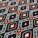 Load image into Gallery viewer, Neon Orange &amp; Black Diamond Nylon Spandex
