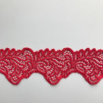 Load image into Gallery viewer, Red 2.25" Wide Stretch Lace
