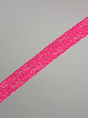 Load image into Gallery viewer, Hot Pink 1.75&quot; Wide Stretch Lace
