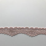 Load image into Gallery viewer, Dusty Pink 1.25" Wide Stretch Lace
