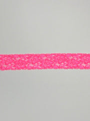 Load image into Gallery viewer, Hot Pink 1.75&quot; Wide Stretch Lace
