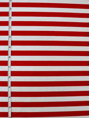 Load image into Gallery viewer, Red &amp; White 1/2&quot; Stripe Nylon Spandex
