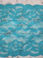 Load image into Gallery viewer, Sno-Cone Blue 8.75&quot; Wide Stretch Lace
