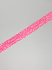 Load image into Gallery viewer, Watermelon Pink 1.75&quot; Wide Stretch Lace
