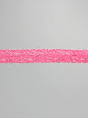 Load image into Gallery viewer, Watermelon Pink 1.75&quot; Wide Stretch Lace
