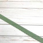 Load image into Gallery viewer, Olive 1" Wide Stretch Lace
