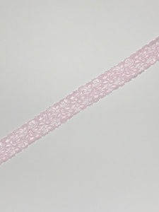 Pink 1.75" Wide Stretch Lace