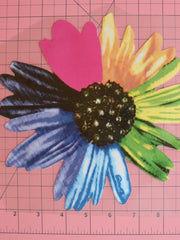 Load image into Gallery viewer, Rainbow Daisy Heat Transfer, Iron-On
