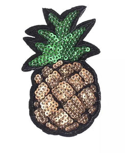 Pineapple Sequins Heat Transfer, Iron-On