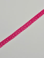 Load image into Gallery viewer, Fuchsia 1.25&quot; Wide Stretch Lace
