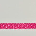 Load image into Gallery viewer, Fuchsia 1.25" Wide Stretch Lace
