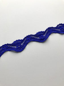 Royal 1.25" Wide Stretch Lace