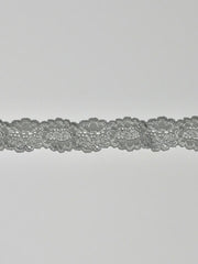 Load image into Gallery viewer, Silver Gray 1.5&quot; Wide Stretch Lace
