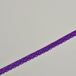 Load image into Gallery viewer, Purple 1" Wide Stretch Lace
