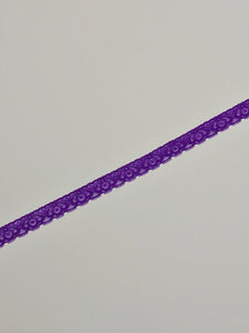 Purple 1" Wide Stretch Lace