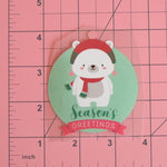 Load image into Gallery viewer, Polar Bear Greetings Heat Transfer, Iron-On
