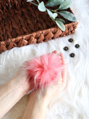 Load image into Gallery viewer, 4&quot; Faux Fur Pom-Pom
