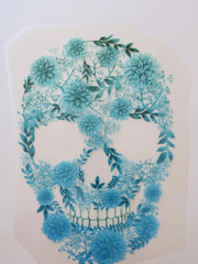 Load image into Gallery viewer, Blossoming Skull Heat Transfer, Iron-On