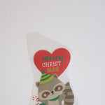Load image into Gallery viewer, Christmas Racoon Heat Transfer, Iron-On

