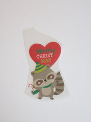 Load image into Gallery viewer, Christmas Racoon Heat Transfer, Iron-On